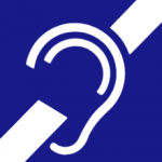The international symbol of deafness and hearing loss
