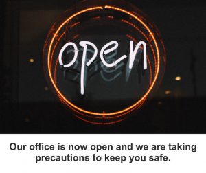 Our Office is Open